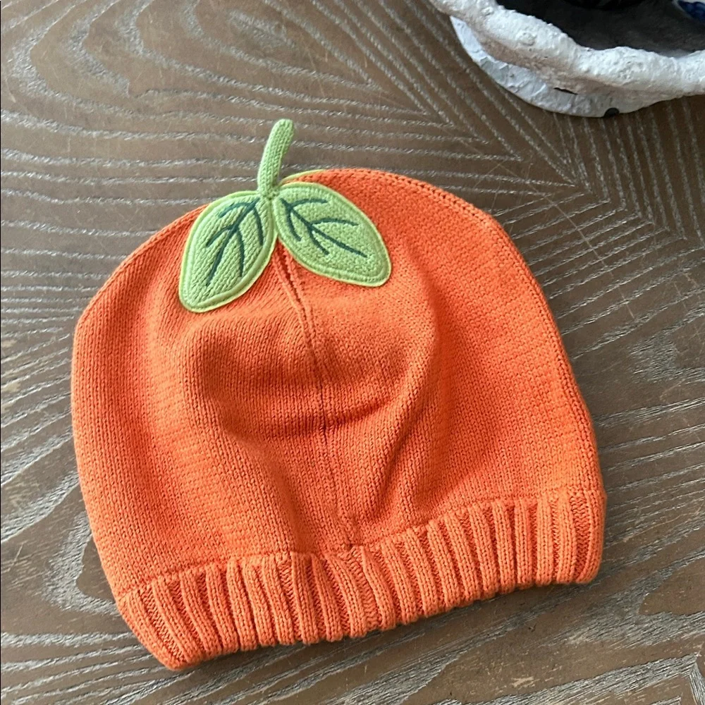NWOT! Gymboree Knit Sweater Fall Autumn Harvest Pumpkin Beanie Hat
